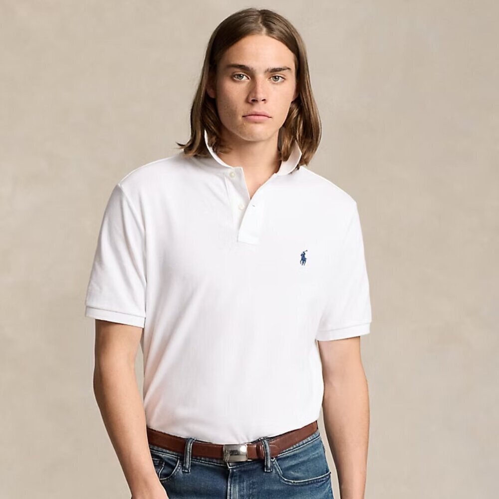 POLO Ralph Lauren Solid Cotton Mesh Polo Shirt - Classic Fit XL - NWT & Poly Bag - Picture 7 of 8